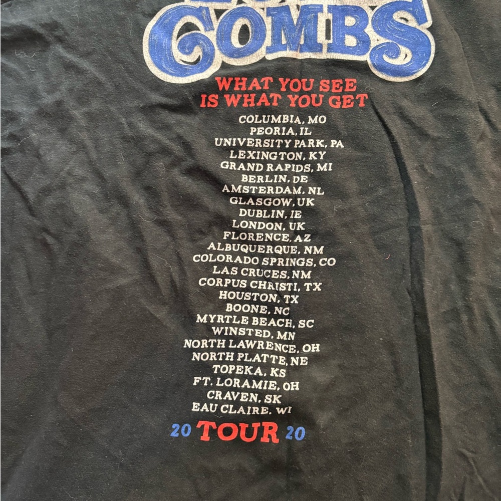 Luke Combs Black Graphic T-Shirt - Picture 3 of 3